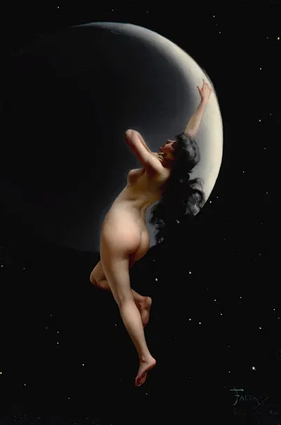 Night by Luis Ricardo Falero, 1883 — digital art print download
