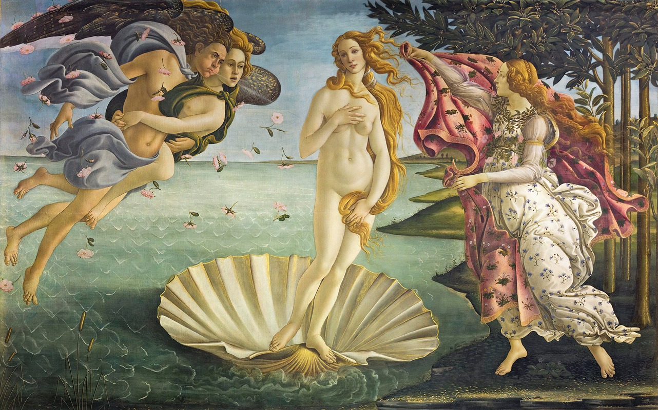 Birth Of Venus by Сандро Боттичелли, 1485 — digital art print download