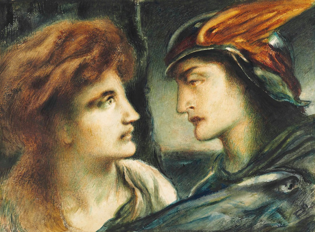 Mercury And Proserpina by Симон Соломон — digital art print download