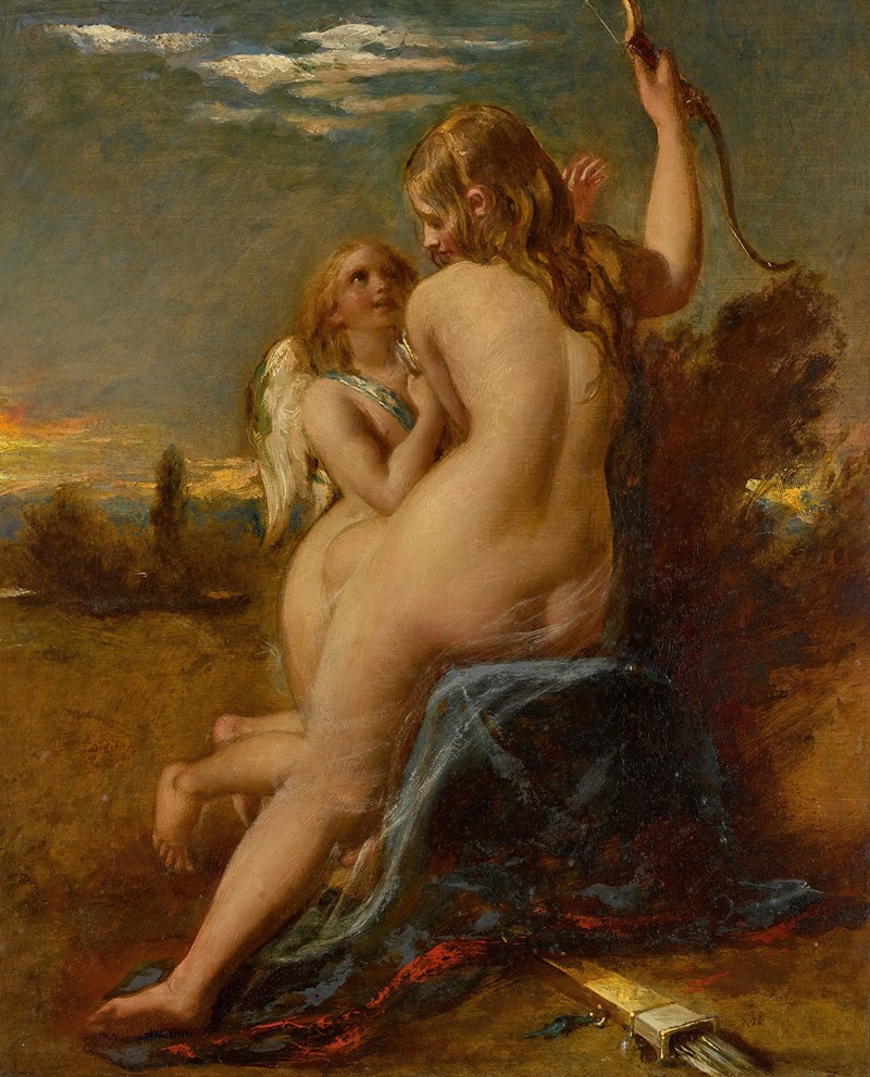 Venus Relieving Cupid Of His Bow — William Etty