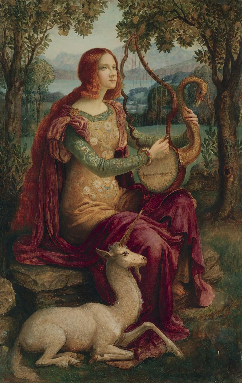 La Dame A La Licorne by Арман Пуан, 1898 — digital art print download