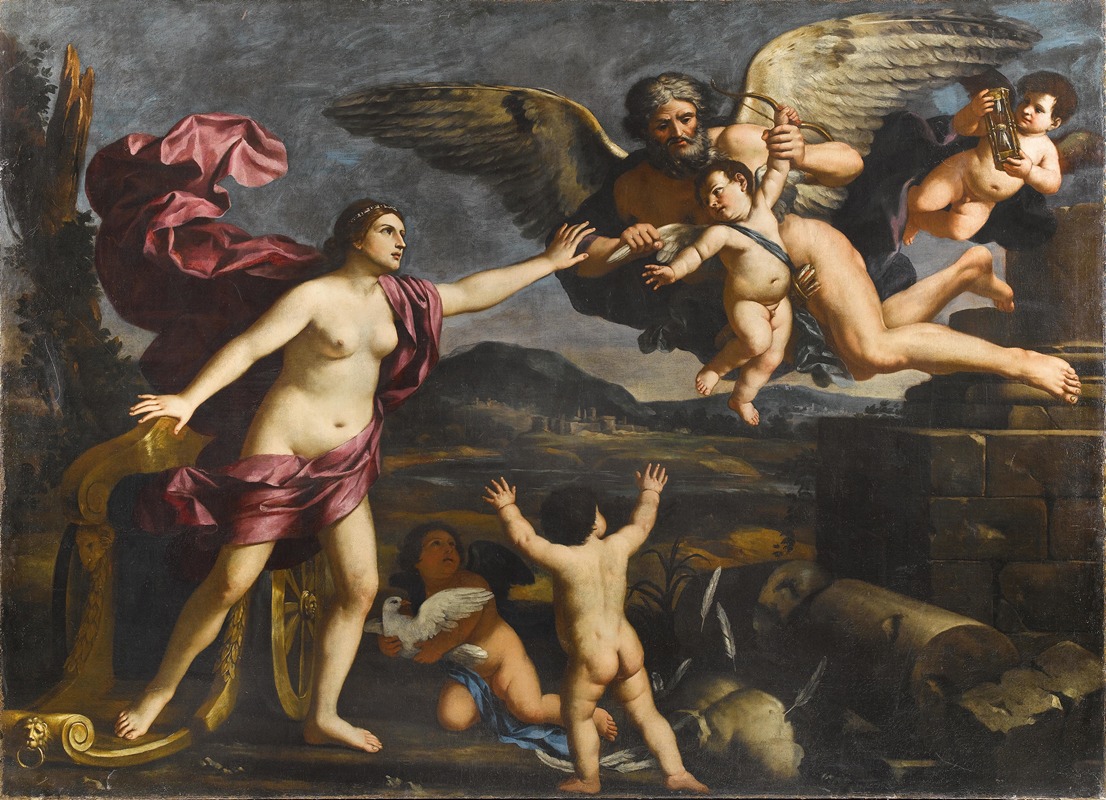 Venus Cupido Und Chronos by Giacinto Gimignani — digital art print download