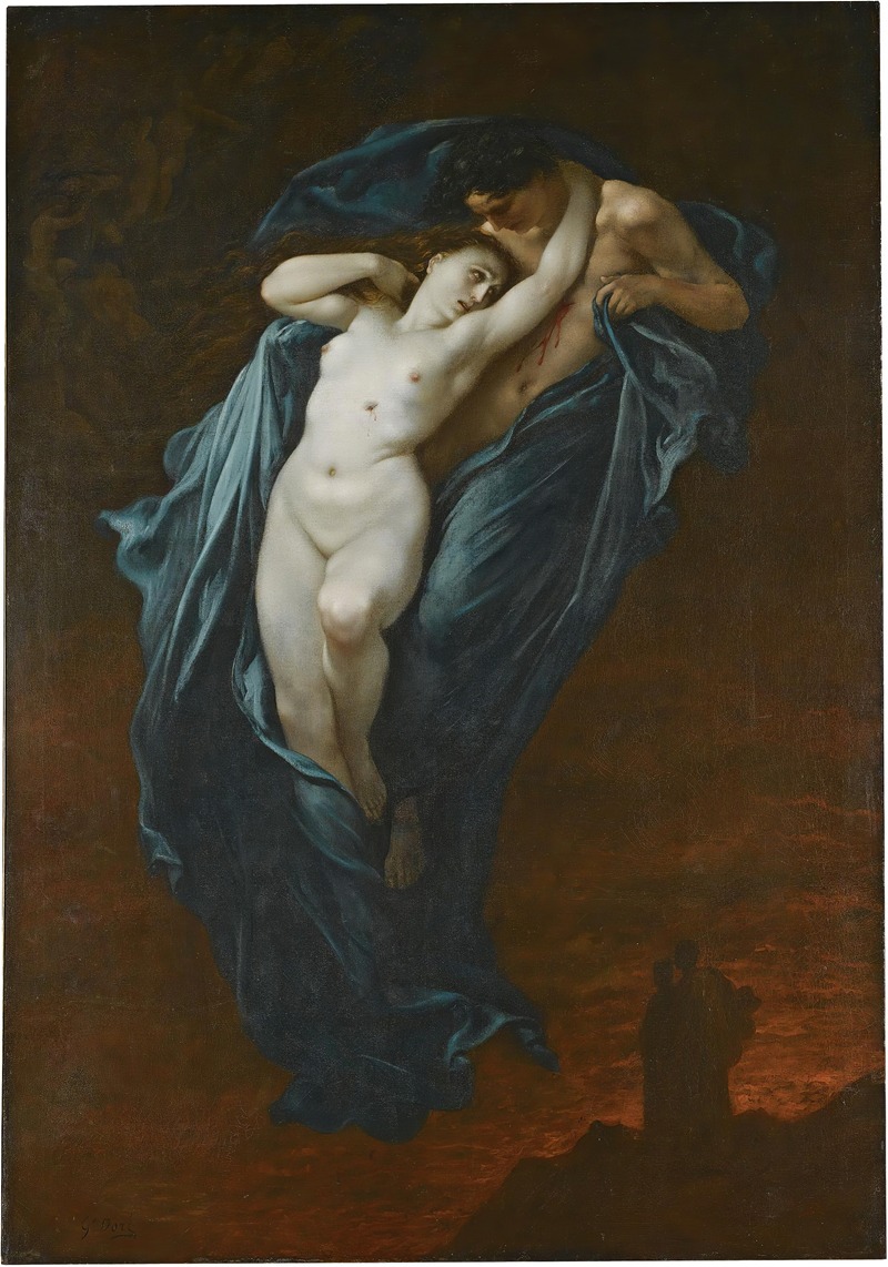 Paolo and Francesca da Rimini by Гюстав Доре — digital art print download