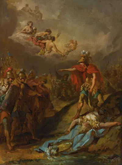 The Death Of Pallas by Jacques Sablet — digital art print download