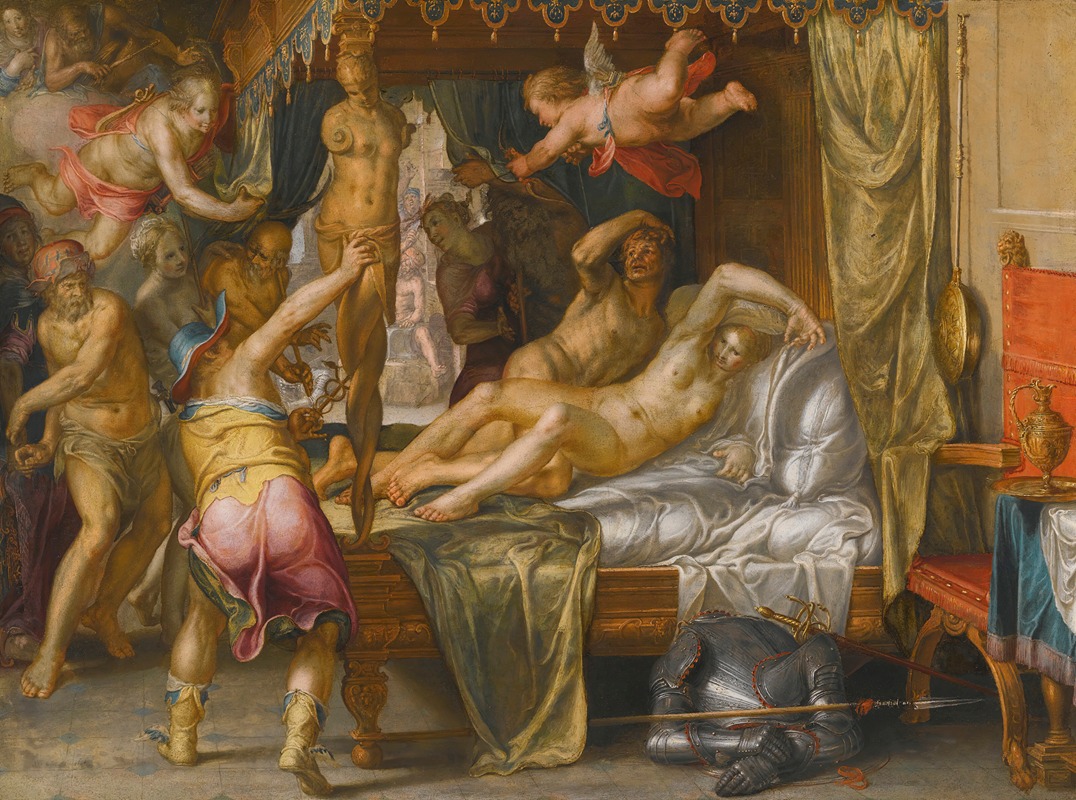 Mars And Venus Surprised By Vulcan by Иоахим Втеваль — digital art print download