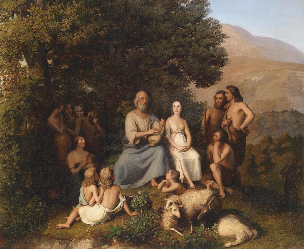 Homer Sings by Karl Becker — digital art print download