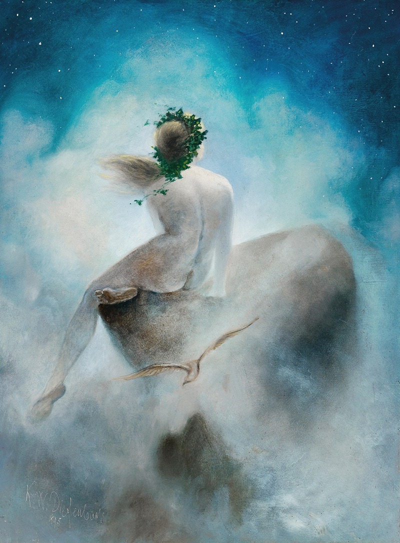 Asking The Stars by Karl Wilhelm Diefenbach — digital art print download