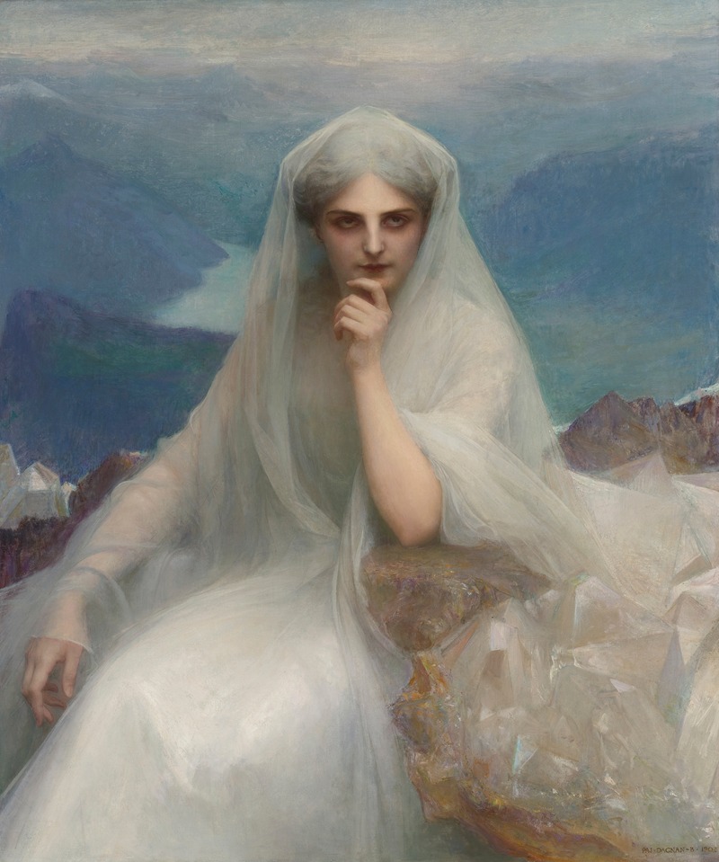 Sur Les Cimes (On The Summit) by Паскаль-Адольф-Жан Даньян-Бувере, 1903 — digital art print download