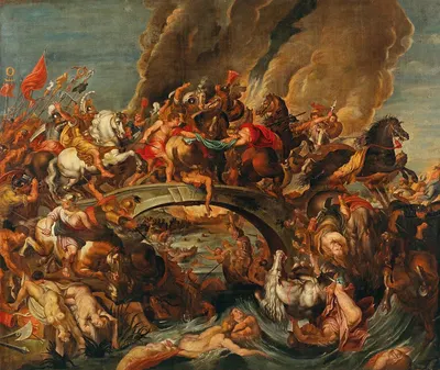 The Battle Of The Amazons by Follower of Peter Paul Rubens — digital art print download