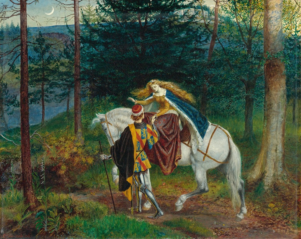 La Belle Dame Sans Merci by Уолтер Крейн, 1865 — digital art print download