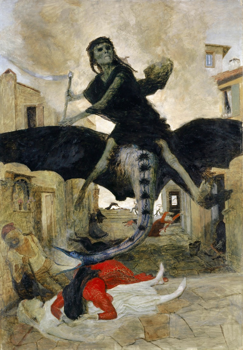 The Plague by Арнольд Бёклин, 1898 — digital art print download