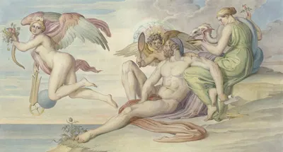 Allegorie auf einen Künstler by Bonaventura Genelli — digital art print download