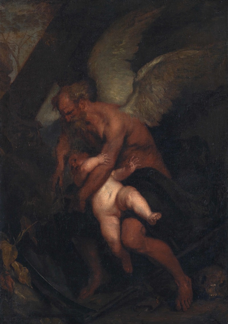 Time Clipping Cupid's Wings by Каспар Нетшер, 1614 – 1641 — digital art print download