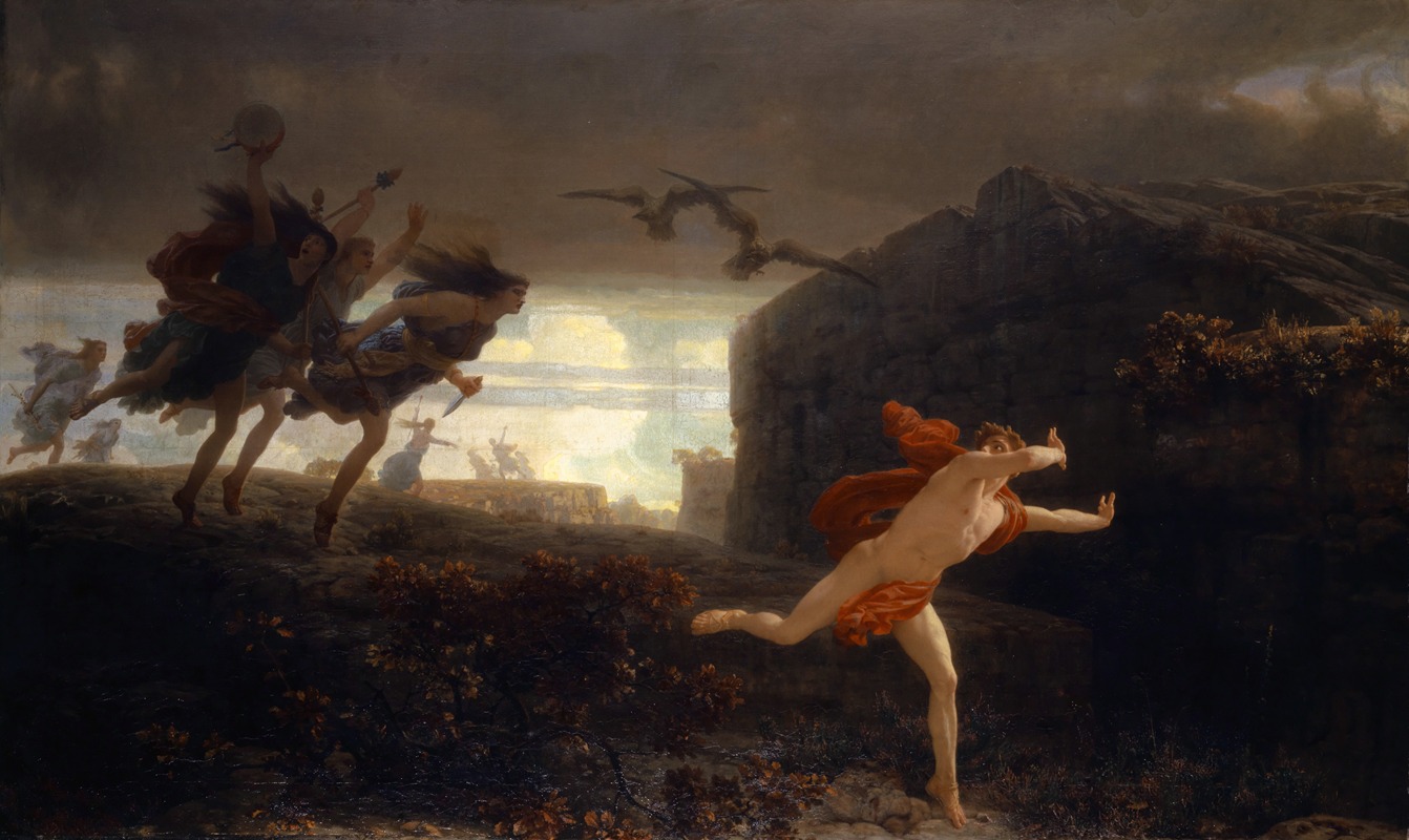 Pentheus Pursued by the Maenads — Charles Giron