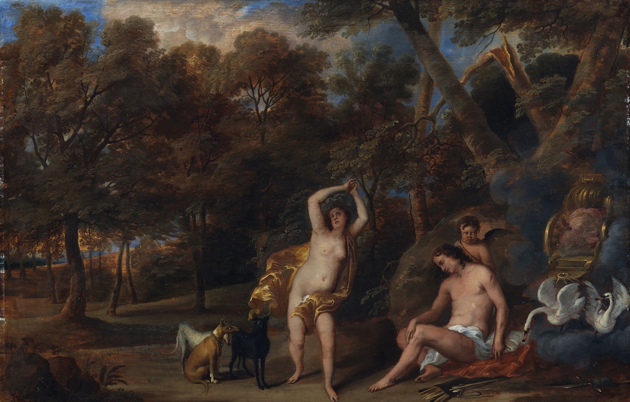 Venus Bewailing the Slain Adonis by Frans Wouters, 1649 - 1659 — digital art print download
