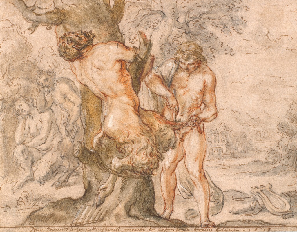 Apollo flår Marsyas by Franz Cleyn, 1617 — digital art print download