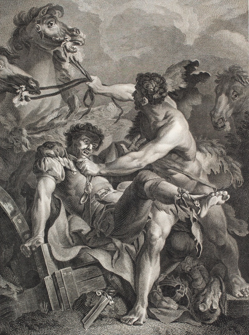 Herkules og Diomedes by Георг Хаас, 1781 – 1782 — digital art print download