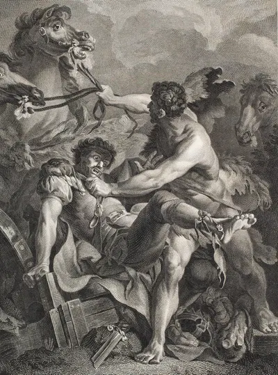 Herkules og Diomedes by Георг Хаас, 1781 – 1782 — digital art print download