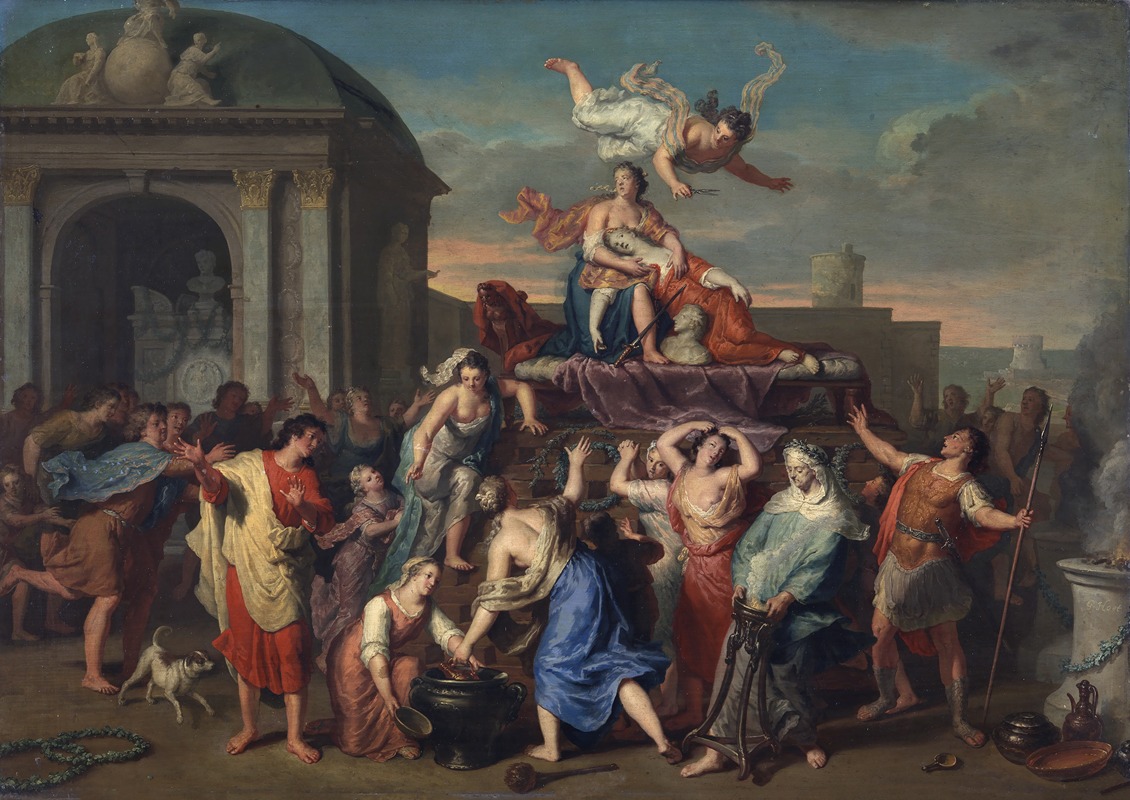 Death of Dido by Жерар Хоэт, 1663 – 1733 — digital art print download