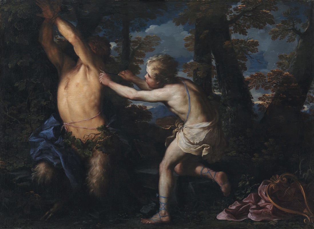 Apollo Flaying Marsyas by Джироламо Троппа, 1650 - 1706 — digital art print download