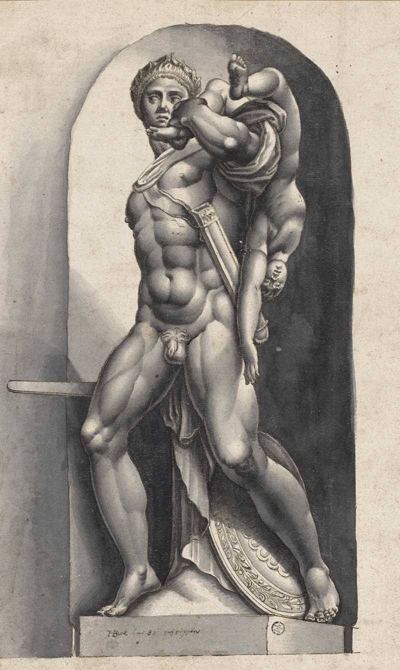 Achilles carries Hector's son — Hans Bock the Elder