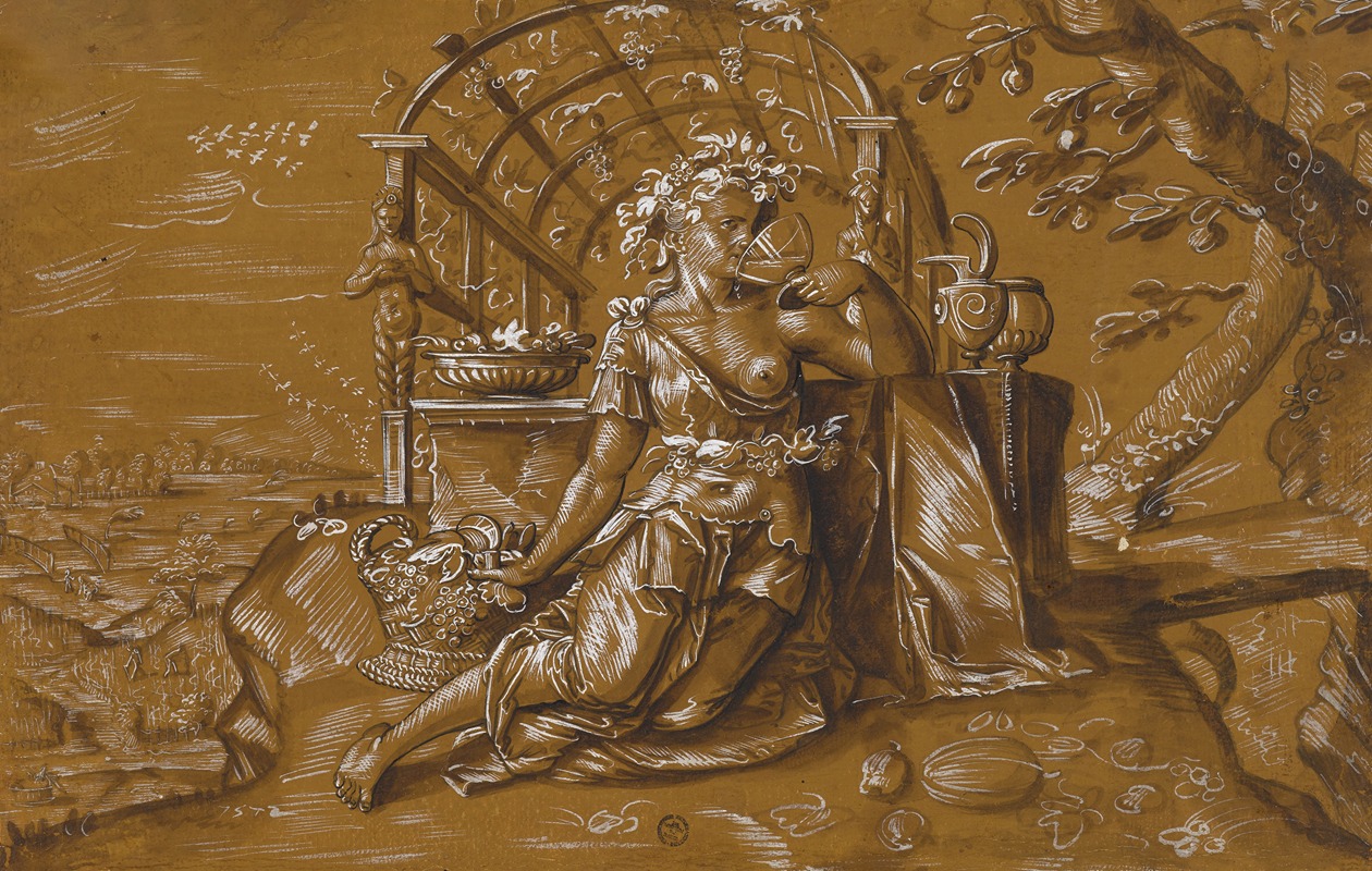 Allegory of Autumn by Ганс Бок старший, 1572 — digital art print download