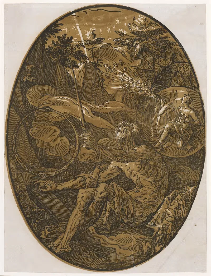Demogorgon in der Höhle der Unendlichkeit — Hendrick Goltzius