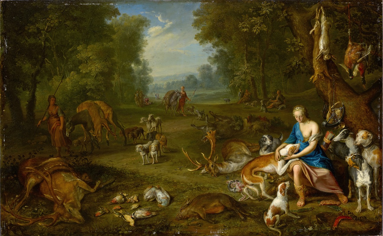 Landscape with Diana and her Bag — Hendrik van Balen
