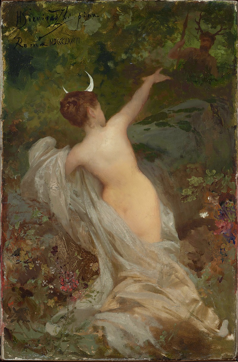 Diana And Actaeon by Генрик Симирядзкий, 1886 — digital art print download