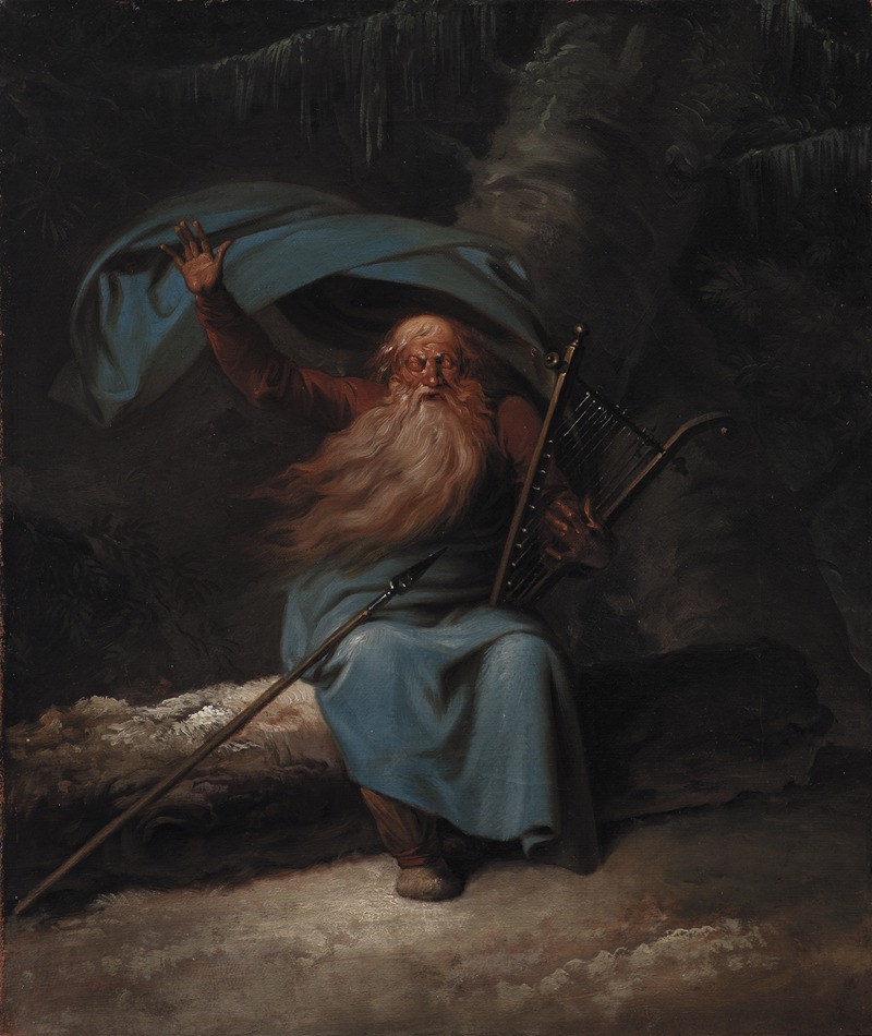Skovlandskab ved Hellebæk. Efterår by Иоганн Германн Карменке, 1841 — digital art print download