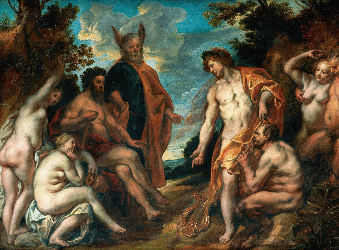 The Musical Contest between Apollo And Pan by Якоб Йордаанс — digital art print download