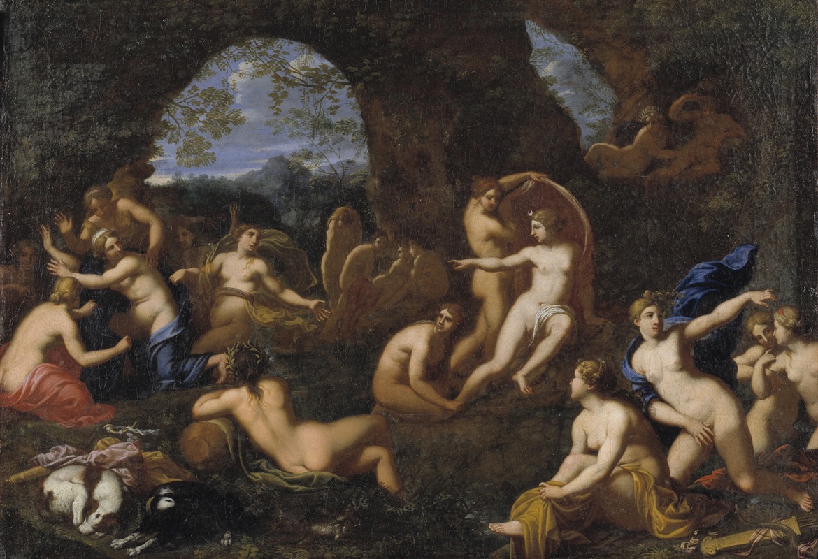 Diana and Callisto by Йохан ван Хенсберген, 1657 – 1705 — digital art print download