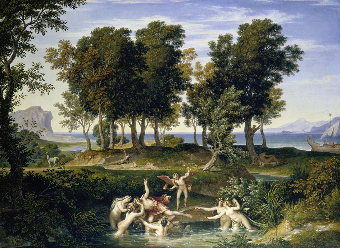 Landscape with the Rape of Hylas — Joseph Anton Koch