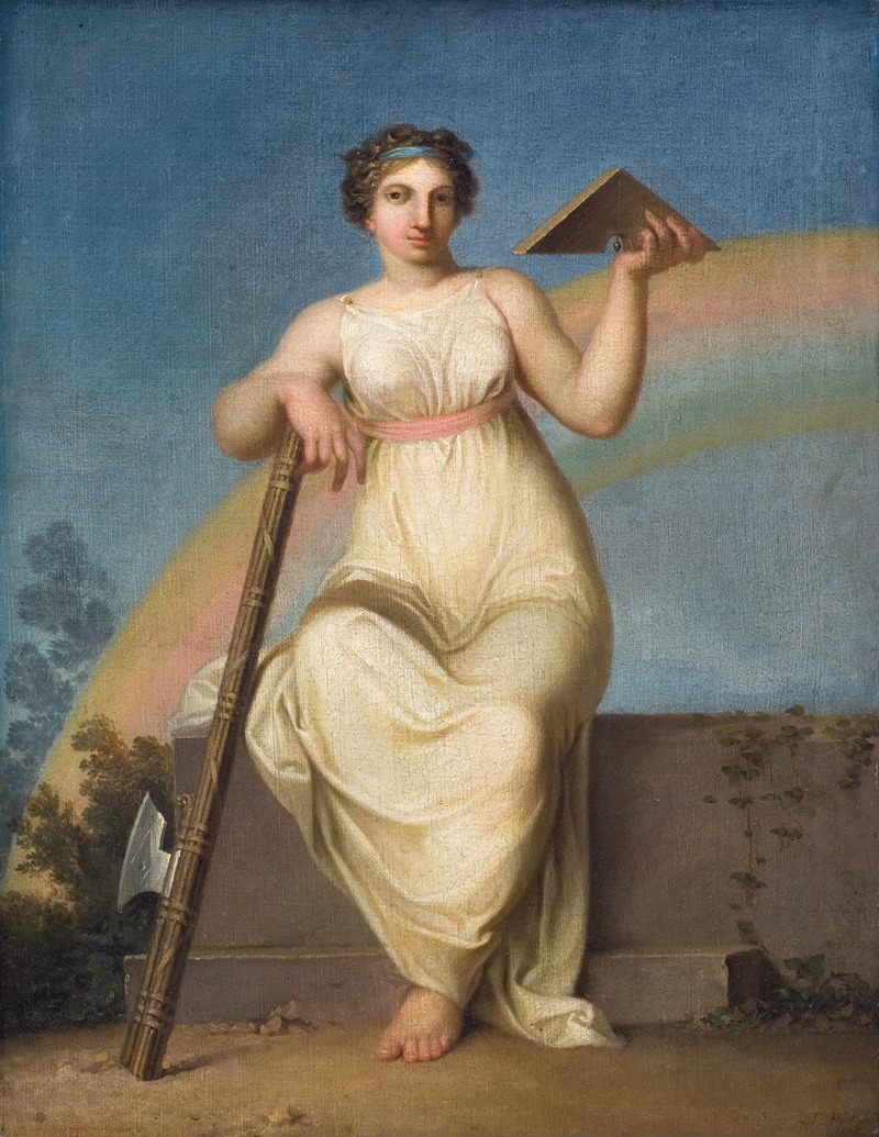 Jurisprudence. Allegorical Figure by Николай Абильдгорд, 1800 — digital art print download