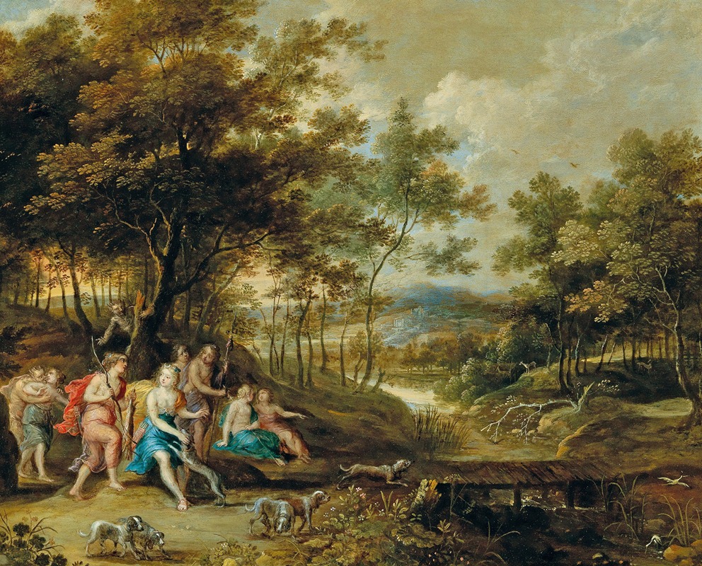 The goddess Diana hunting — Frans Wouters