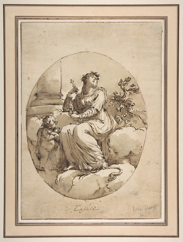 Allegorical Figure of Chastity — Filippo Pedrini