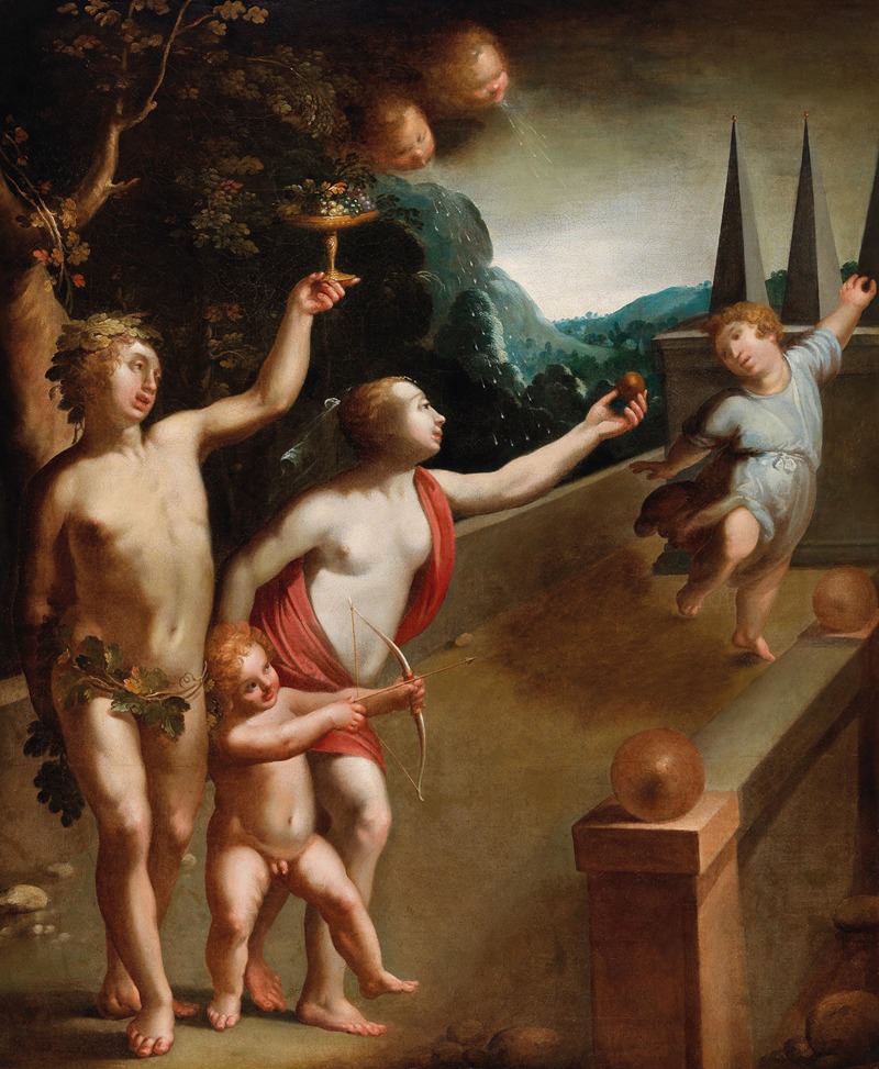 An allegorical scene by Художник двора Габсбургов — digital art print download