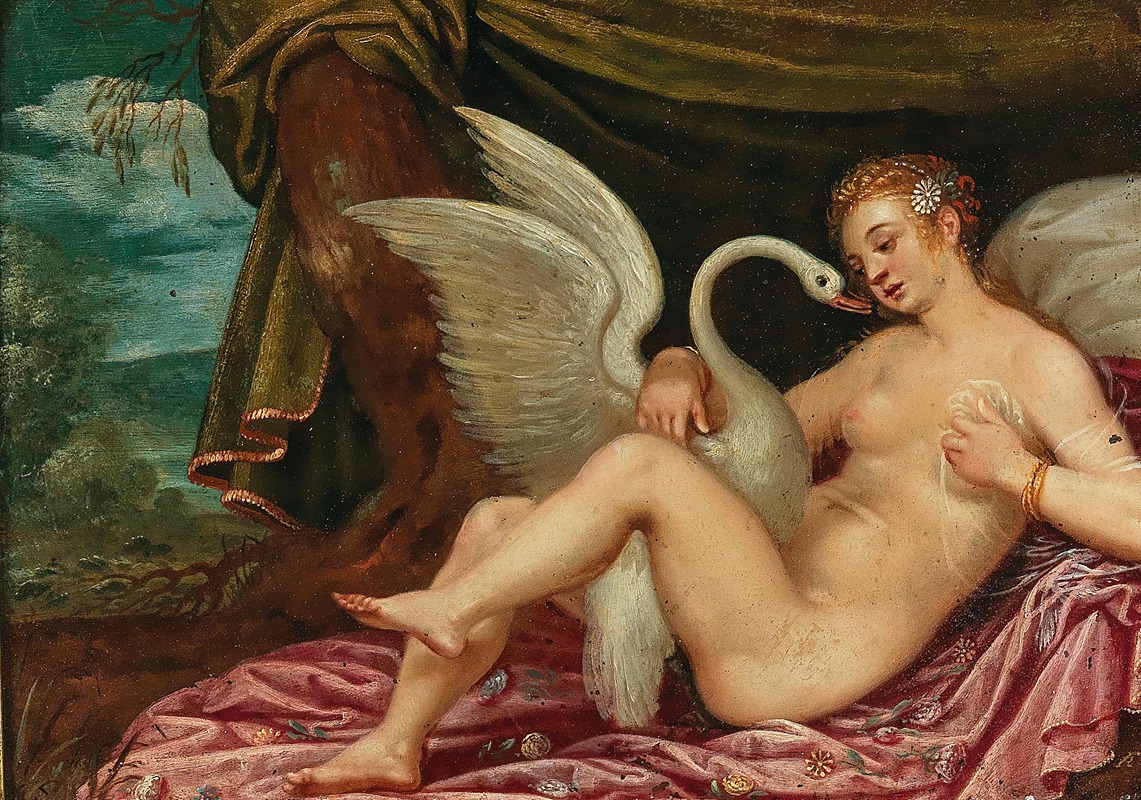 Leda and the Swan by Hans Rottenhammer — digital art print download