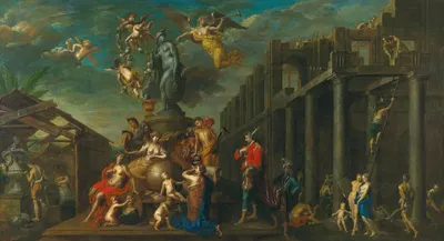 Allegory of the Arts by Хендрик Говарц, 1710 — digital art print download