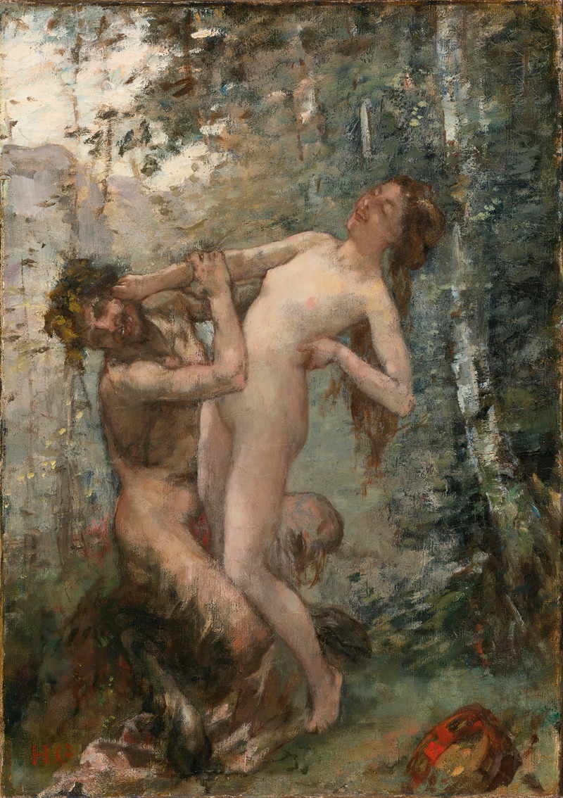Satyre Et Baccante by Анри Жерве — digital art print download