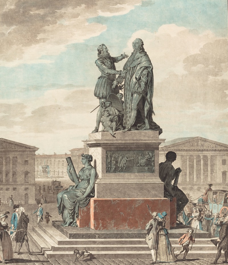 Projet d'un monument a ériger pour le roi — Jean François Janinet