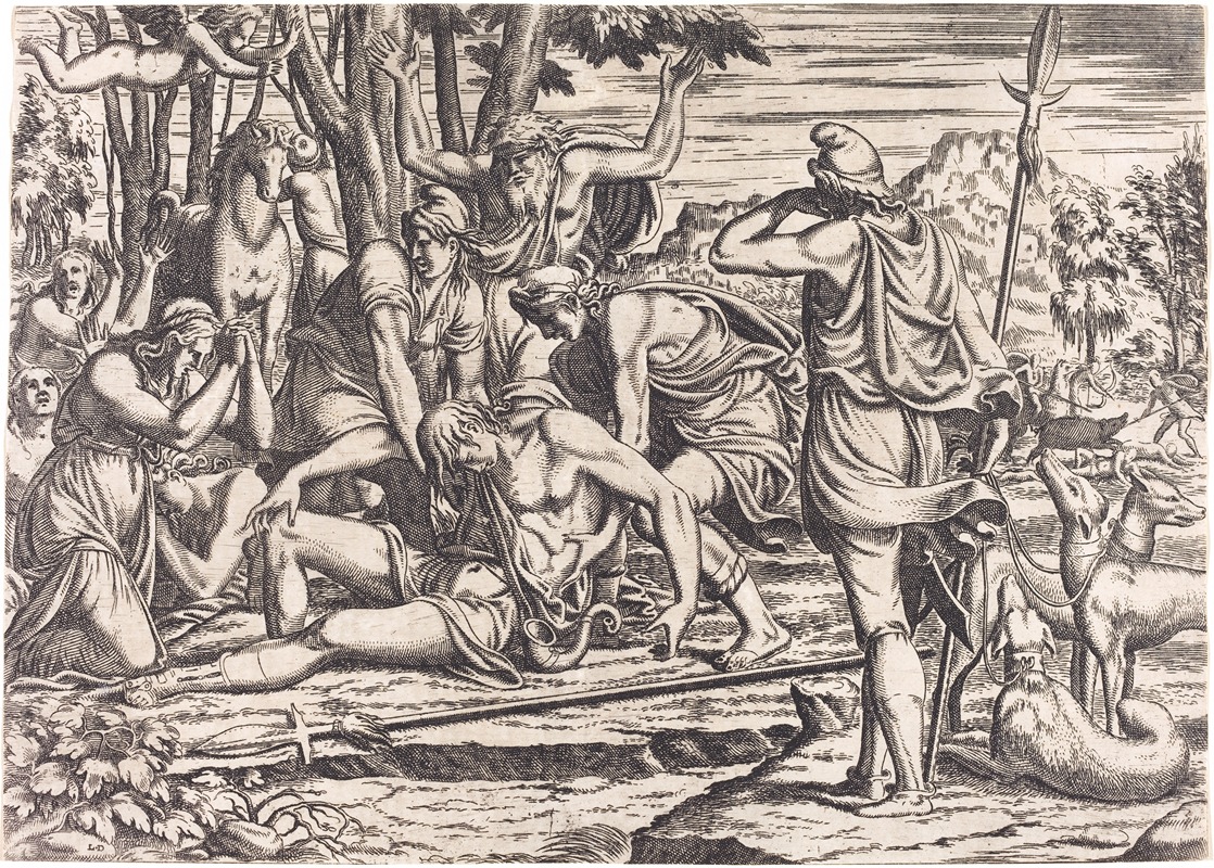The Death of Adonis — Léon Davent