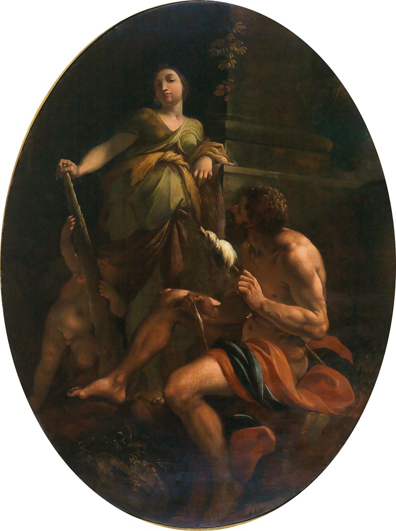 Hercules and Omphale by Louis Dorigny — digital art print download