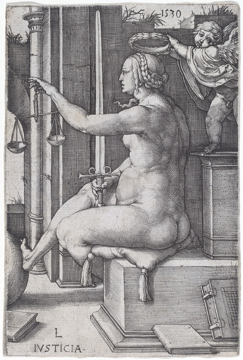Justicia by Лукас Ван Лейден, 1530 — digital art print download