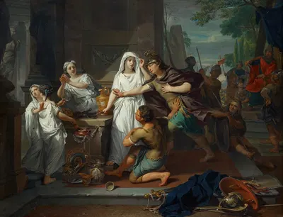Orestes and Pylades in Tauris by Николаас Верколье, 1732 — digital art print download