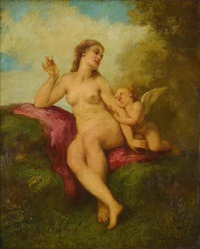 Venus And Cupid by Поль-Жак-Эме Бодри, 1849 — digital art print download