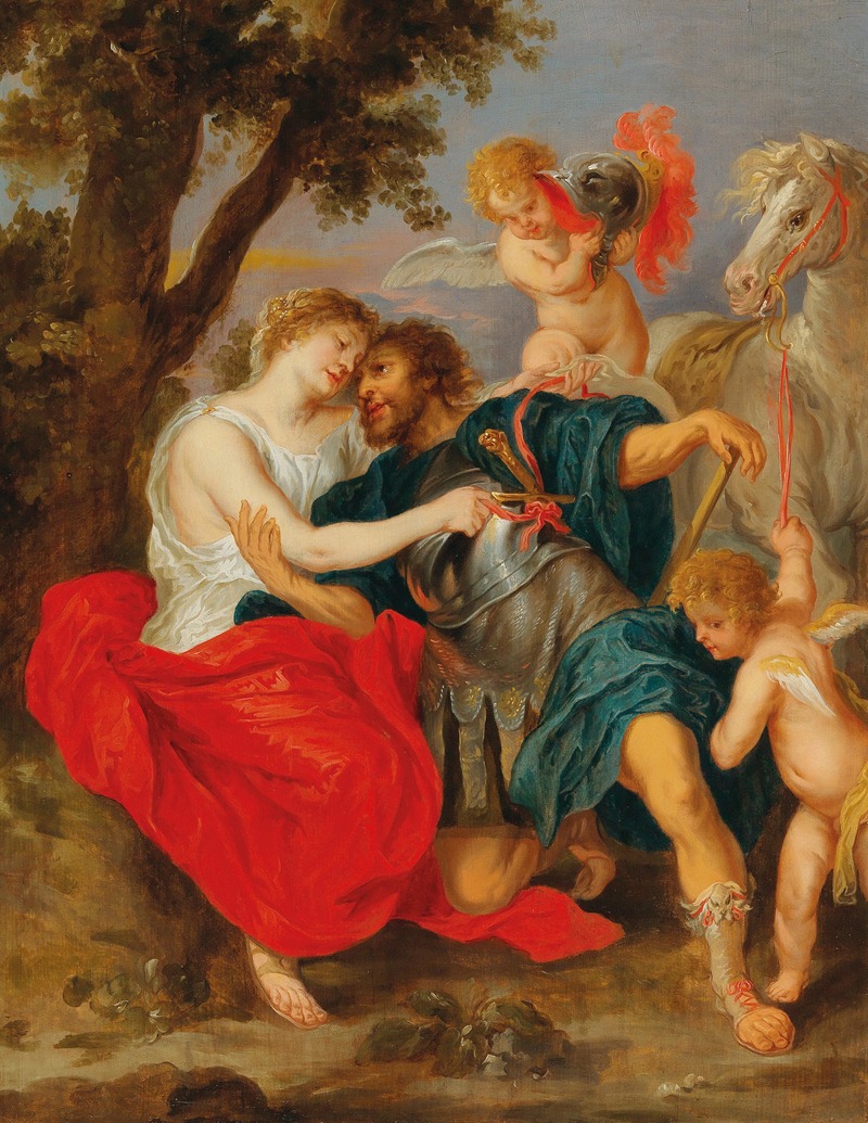 Venus disarming Mars by Follower of Peter Paul Rubens — digital art print download