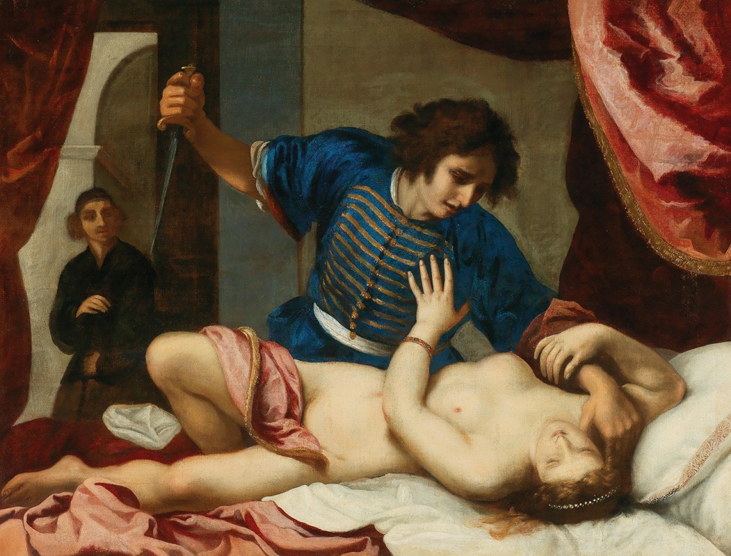 Tarquin and Lucretia by Workshop of Felice Ficherelli — digital art print download