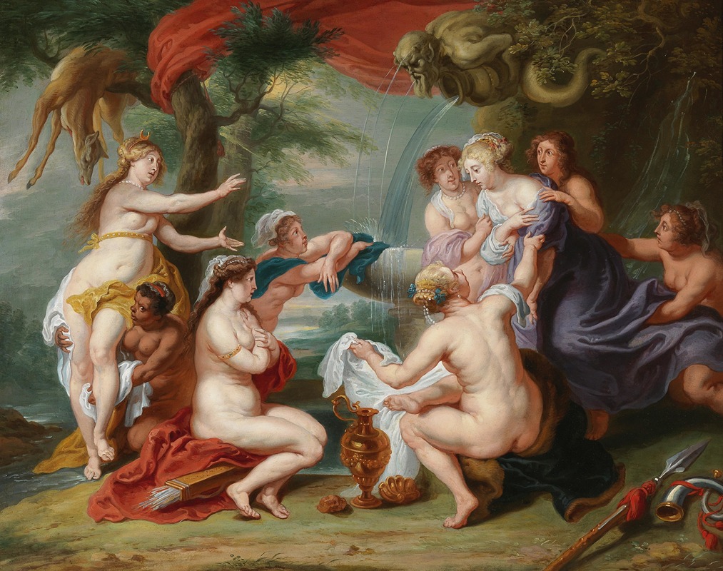 Diana discovering Callisto’s pregnancy — Последователь Питера Паула Рубенса