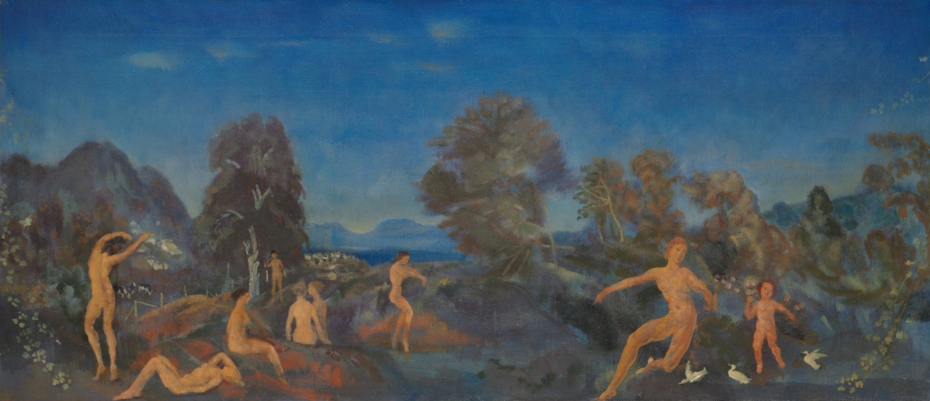 Hermes and the Infant Dionysus — Артур Боун Дэвис